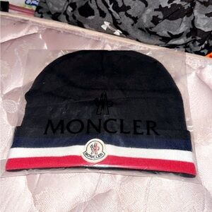 TriColor Moncler Black Beanie